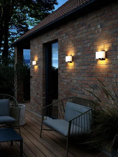 NORDLUX Piola Solar Light venkovní nástěnné svítidlo solární bílá 2418051001