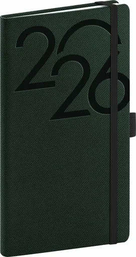 Kapesní diář Ajax 2026 zelený