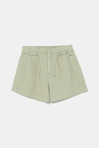 Dětské šortky s příměsí lnu Guess