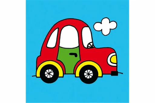 Omyvatelná-První obrázky 2 - Autíčko