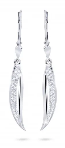 Cutie Diamonds Elegantní náušnice z bílého zlata s diamanty DZ8046-55-00-X-2