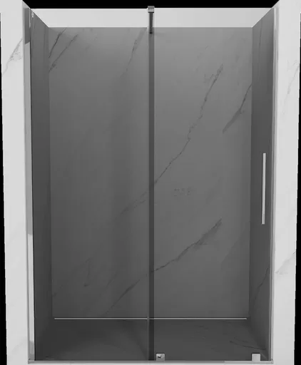 MEXEN/S Velar posuvné sprchové dveře 160, grafit, chrom 871-160-000-41-01