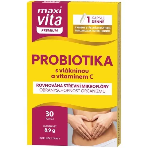 VITAR MAXI VITA PREMIUM PROBIOTIKA + VITAMIN C 30 CPS. BLISTR Doplněk stravy, , velikost