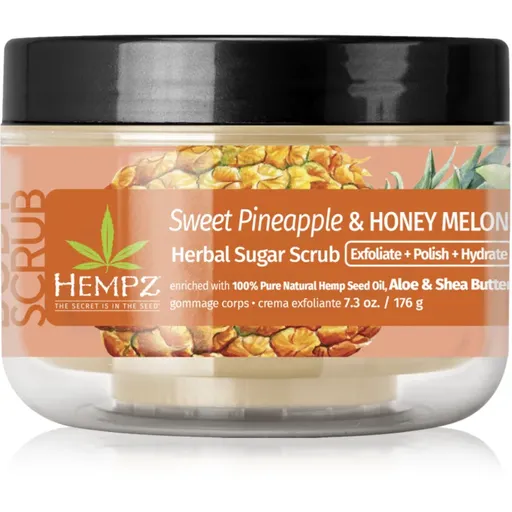 HEMPZ Sweet Pineapple Honey Melon tělový peeling 176 g