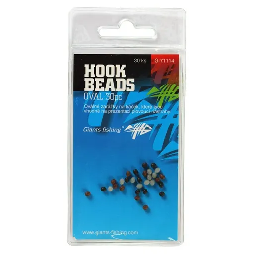 Giants Fishing Zarážka na háček Hook Beads Oval 30ks,Giants Fishing Zarážka na háček Hook Beads Oval 30ks