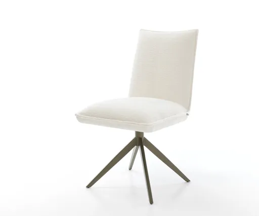 Jídelní židle Lelio-Flex bouclé měkký béžová křížová podnož