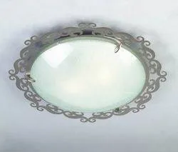 Stropní/nástěnná lampa saténová 2xE27 Casablanca