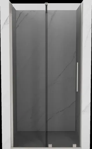 MEXEN/S Velar posuvné sprchové dveře 90, grafit, nikl kartáčovaný 871-090-000-41-97