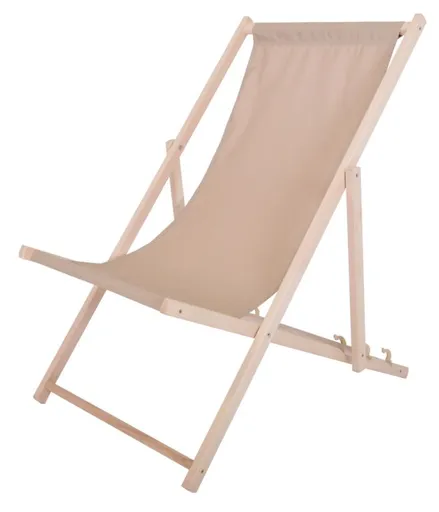 Bahama dřevěné lehátko, béžové