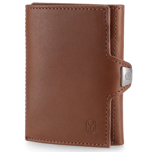 Slimpuro TRYO Slim Wallet pouzdro na 5 karet a mince, 9,2 x 2,2 x 7,5 cm (š x v x h), ochrana RFID