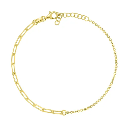 Brilio Silver Dámský pozlacený náramek ze stříbra BRC206Y