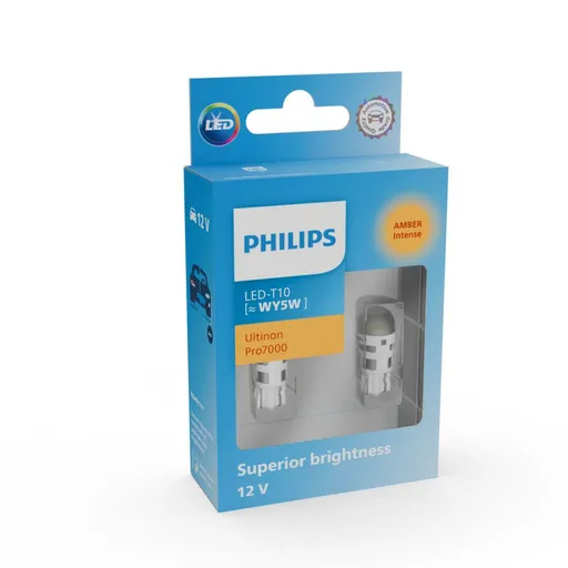 Philips WY5W 12V W2.1x9.5d Ultinon Pro7000 oranžová NOECE 2ks 12202AU70X2