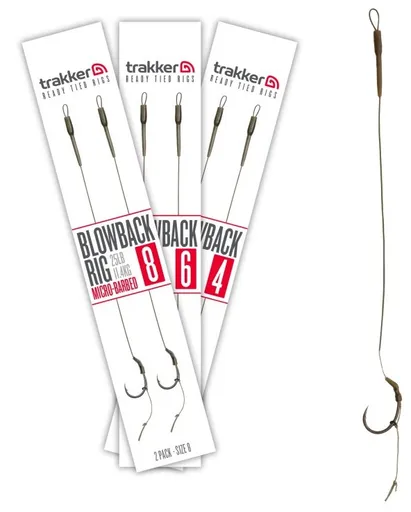 Trakker návazce blowback ready rig barbed 25 lb 2 ks - velikost háčku 6