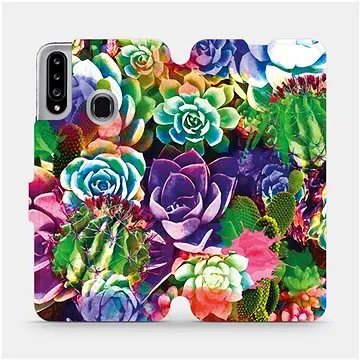 Flipové pouzdro na mobil Samsung Galaxy A20S - MG08S Sukulenty a kaktusy (5903516398317)