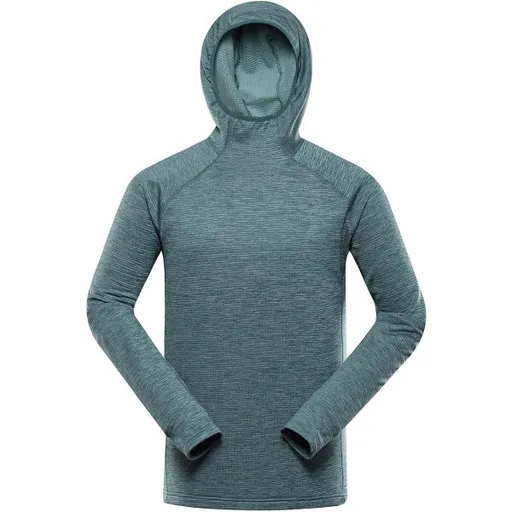 ALPINE PRO ROLT Pánská rychleschnoucí mikina, zelená, velikost