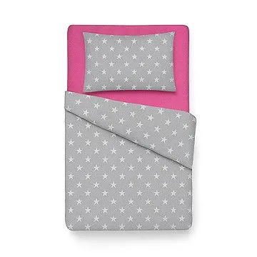 BabyTýpka 3-dílná sada povlečení - Stars Fuchsie  (8594201221408)