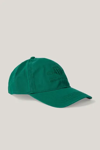 KŠILTOVKA 7-16 LET GANT TONAL ARCHIVE SHIELD CAP WILD GREEN