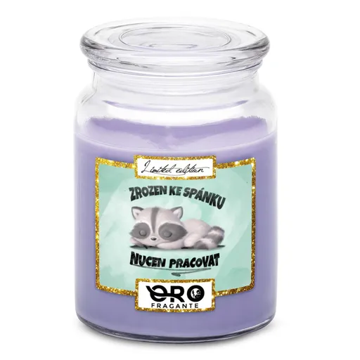 Svíčka Zrozen ke spánku (Vůně svíčky: Levandule)
