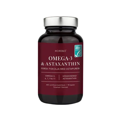 Nordbo Omega 3 & Astaxanthin 90 kapslí