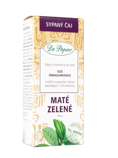 Dr. Popov Maté zelené sypaný čaj 100 g