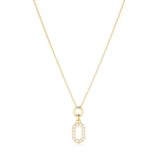 Sif Jakobs Luxusní pozlacený náhrdelník s kubickými zirkony Capizzi SJ-N42230-CZ-YG