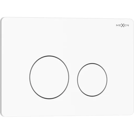 MEXEN Tex 06 splachovací tlačítko, bílá lesklá 6106-01