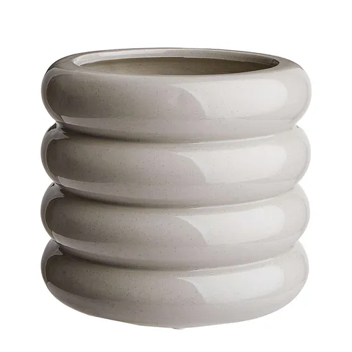 HOOP Květináč 14 cm - šedá