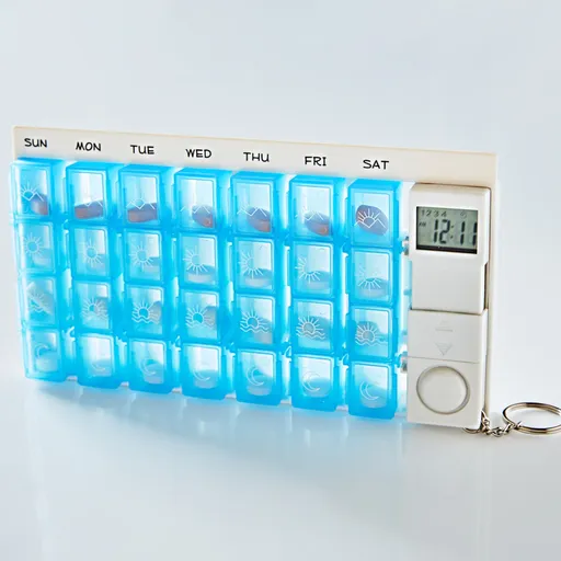 Box na pilulky s alarmem