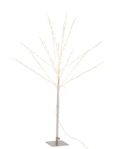 Dekorace stříbrný svítící stromek Tree Bare Led M - 56*56*100 cm J-Line by Jolipa