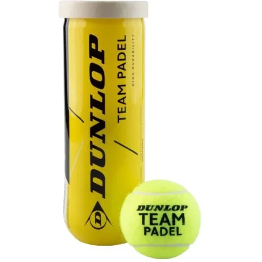 Dunlop PADEL TEAM Míče pro padel, žlutá, velikost