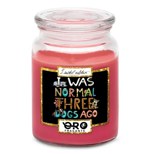 Svíčka Býval jsem normální (Vůně svíčky: Višně v čokoládě)