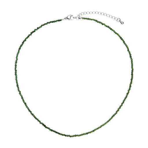 Evolution Group - Pavona Ocelový náhrdelník se zelenými korálky 42012.3 green