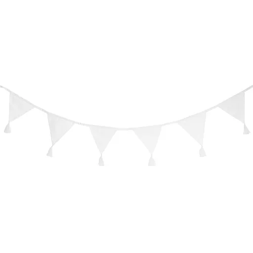 MIDSOMMAR Girlanda s třásněmi 600 cm - bílá