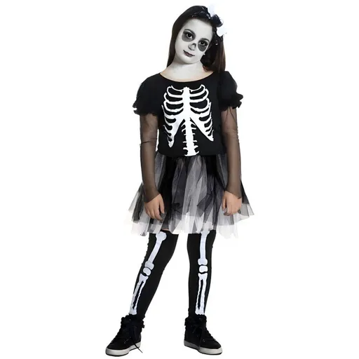 Kostým Kostlivec holčičí 130-140 cm