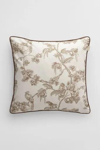 DEKORAČNÍ POVLAK NA POLŠTÁŘ GANT SATEEN TREE PRINT CUSHION 50x50 TAUPE BEIGE