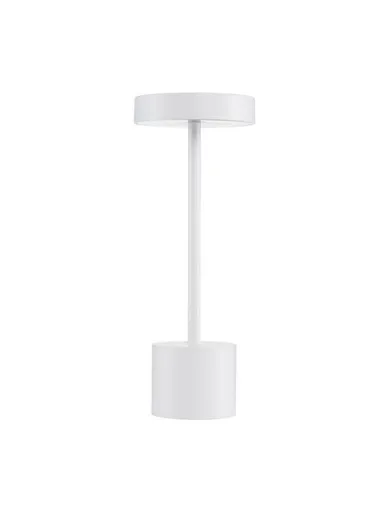 NOVA LUCE venkovní stolní lampa FUMO bílý hliník a akryl LED 2W 3000K 220-240V 163st. IP54 vypínač na těle / USB kabel 9002863