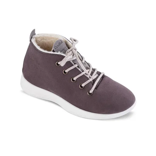 Pánské zateplené kotníkové šněrovací boty taupe vel. 44