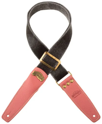 Magrabò Stripe SS Cotton Washed Black / Litchy 5 cm