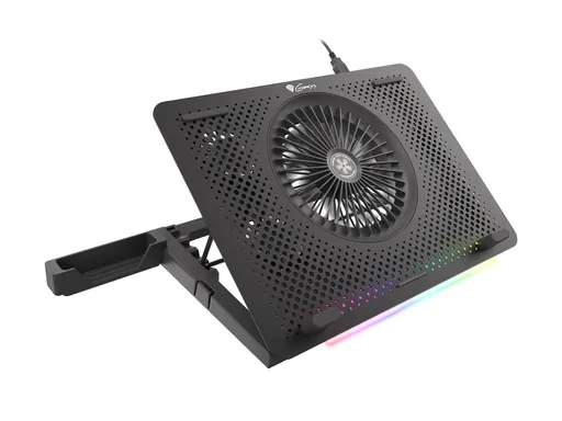 Chladící podložka pro NB Genesis Oxid 450 RGB do 15.6", hliníkové tělo