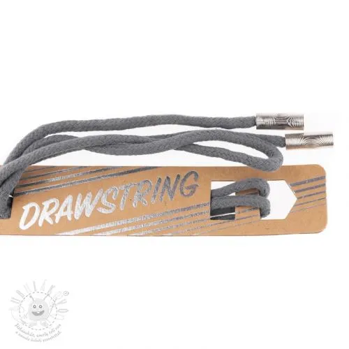 Šňůrka do kapuce s koncovkami 115 cm HEAD2 middle grey
