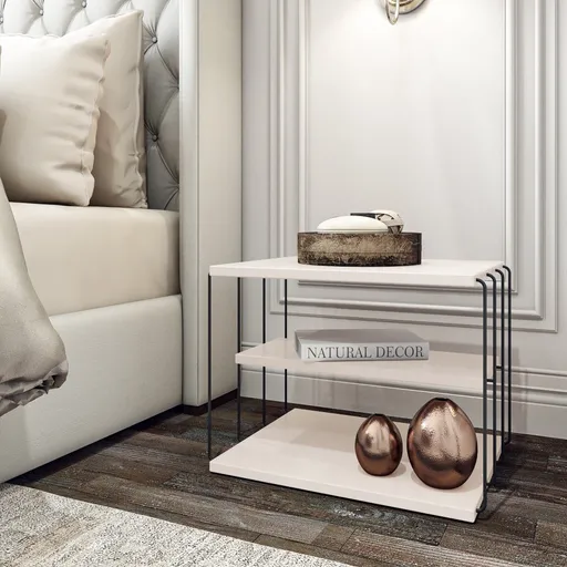 Odkládací stolek / Příruční stolek Lifon -White