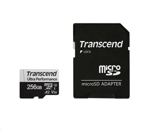 TRANSCEND MicroSDXC karta 128GB 340S, UHS-I U3 A2 Ultra Performace 160/125 MB/s