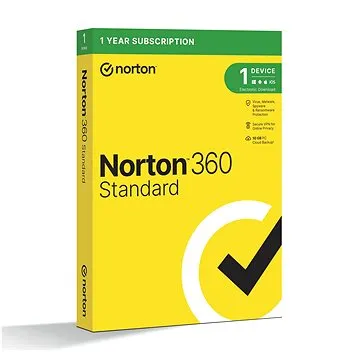 Norton 360 Standard 10GB, VPN, 1 uživatel, 1 zařízení, 12 měsíců (elektronická licence) (21405801)