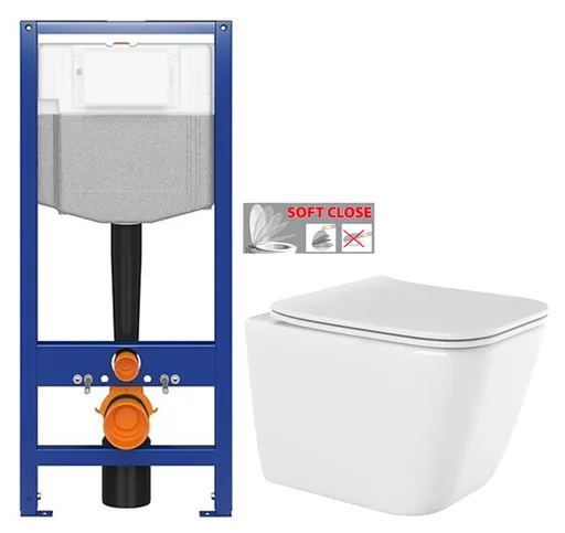 AKCE/SET CERSANIT předstěnový instalační systém bez tlačítka + WC INVENA PAROS  + SEDÁTKO K97-526 X RO1