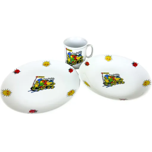 Thun talíř+miska+hrnek dětský VLÁČEK