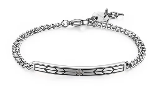 S'Agapõ Moderní pánský náramek z oceli SPD13