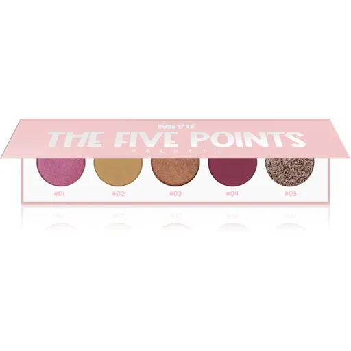 Miyo Eyeshadow The five points paletka očních stínů odstín 27 Purple heart 1 ks