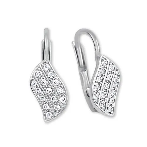 Soliter Zářivé náušnice z bílého zlata s krystaly 239 001 00648 07