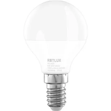 RETLUX RLL 433 G45 E14 miniG 6W CW (RLL 433 G45 E14 miniG 6W CW RETLU)
