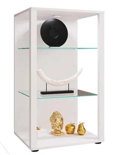 VCM Vitrína Glasol XXL, bílá